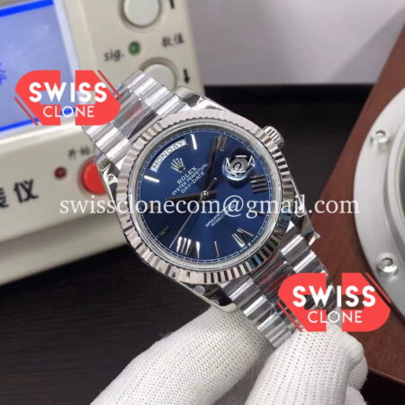 Rolex Day Date M228206 0015 40mm Blue Dial High Resolution View