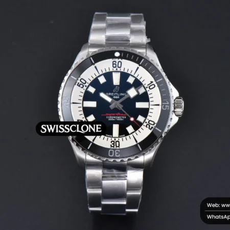 Breitling SuperOcean 44mm TF Black/White Dial High Resolution View