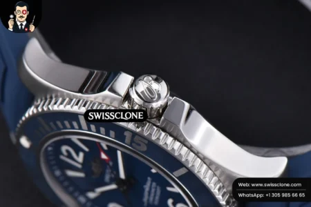 Breitling Superocean Automatic TF 44mm Blue Dial Blue Rubber High Resolution View