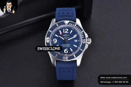 Breitling Superocean Automatic TF 44mm Blue Dial Blue Rubber High Resolution View