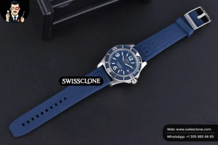 Breitling Superocean Automatic TF 44mm Blue Dial Blue Rubber High Resolution View