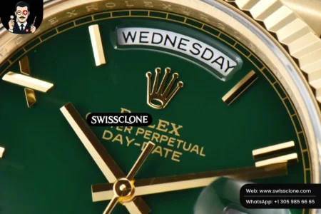 Rolex DayDate 40mm 904L Green Dial High Resolution View