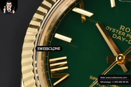 Rolex DayDate 40mm 904L Green Dial High Resolution View