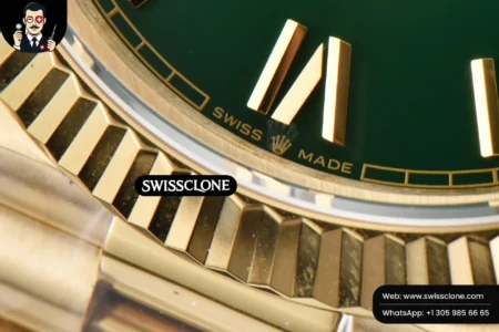 Rolex DayDate 40mm 904L Green Dial High Resolution View