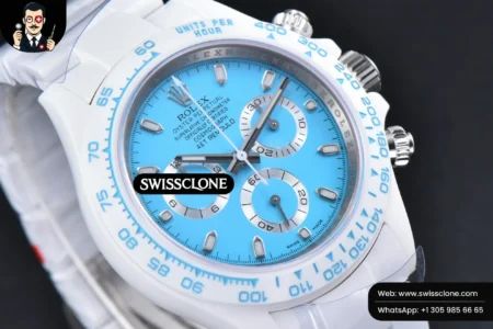 Rolex Daytona AETF White Ceramic Blue Dial Ceramic High Resolution View