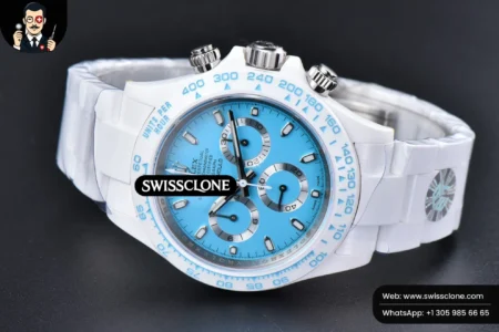 Rolex Daytona AETF White Ceramic Blue Dial Ceramic High Resolution View