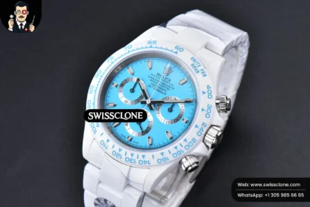 Rolex Daytona AETF White Ceramic Blue Dial Ceramic High Resolution View